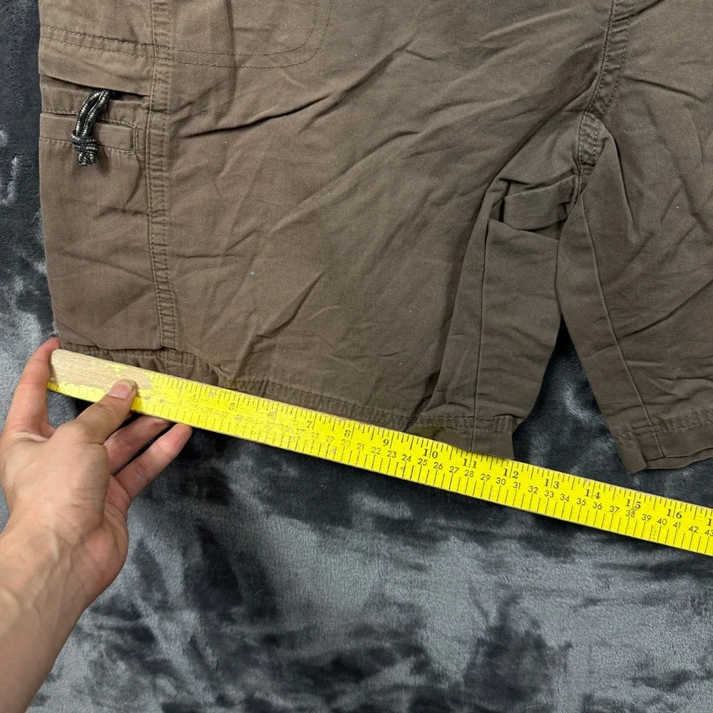 Columbia Cargo Shorts Mens 34 Brown Excellent Hiking Utility Belted Outdoor